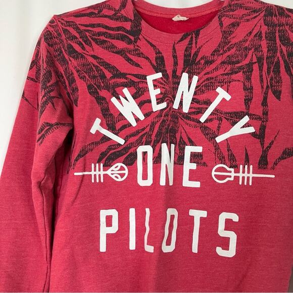 Hot Topic | Twenty One Pilots Pattern Logo Pullover Top Cotton Polyester XS - Picture 2 of 4